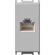 Priza modulara UTP RJ45 TEM, cat.6, argintiu, 1M, Modul, KM39ES