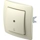 Intrerupator cu revenire TEM, cu LED, incastrat, fildes, TI50, Ekonomik, SE11IWTI50