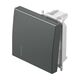 Clapeta pentru intrerupator modular TEM, antracit, cu LED, 2M, Modul