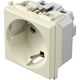 Priza modulara 2P+E TEM, fildes, 2M, 16A, Modul, VM10IW