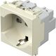Priza modulara 2P+E TEM, fildes, 2M, 16A, Modul, schuko/italia, VM31IW