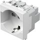 Priza modulara 2P+E TEM, alb, 2M, 16A, Modul, schuko/italia, VM31PW