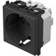 Priza modulara 2P+E TEM, negru, 2M, 16A, Modul, P30/KS, VM32SB