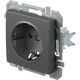 Mecanism priza 2P+E, TEM, incastrat, antracit, Logiq, VQ10ATXO