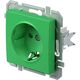 Mecanism priza 2P+E, TEM, incastrat, verde, Logiq, VQ12GRXO