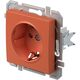 Mecanism priza 2P+E, TEM, incastrat, orange, Logiq, VQ12ORXO