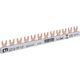 Bareta de alimentare (busbar) ETI, 1P, tip furca, 12 module, 80A, 002921018