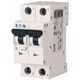 Siguranta automata (disjunctor) bipolara Eaton, 2P, 25A, curba C, 4.5kA, 293144