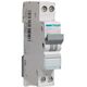 Siguranta automata (disjunctor) bipolara Hager, 1P+N, 25A, curba B, 4.5kA, MHN525