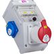 Tablou organizare santier trifazic/monofazic 4 module IP44, 230/415VAC, 16A, ETI, 004483110