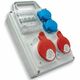 Tablou organizare santier trifazic/monofazic 4 module IP44, 230/415VAC, 16A/32A, ETI, 004483122