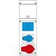 Tablou organizare santier trifazic/monofazic 6 module IP44, 230/415VAC, 16A, Scame, 632.3000-052
