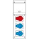 Tablou organizare santier trifazic/monofazic 6 module IP44, 230/415VAC, 16A, Scame, 632.3000-059