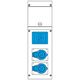 Tablou organizare santier monofazic, IP44, 230VAC, 16A, Scame, 632.3005-054
