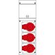 Tablou organizare santier trifazic, IP44, 415VAC, 16A, Scame, 632.3005-063