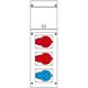Tablou organizare santier trifazic/monofazic 4 module IP44, 230/415VAC, 16A, Scame, 632.3006-060
