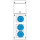 Tablou organizare santier monofazic 4 module IP66, 230VAC, 16A, Scame, 632.3506-062