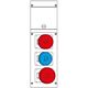 Tablou organizare santier trifazic/monofazic 4 module IP66, 230/415VAC, 16A/32A, Scame, 632.3506-324