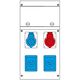 Tablou organizare santier trifazic/monofazic 8 module IP44, 230/415VAC, 16A, Scame, 632.4000-342