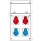 Tablou organizare santier trifazic/monofazic, IP44, 230/415VAC, 16A, Scame, 632.4005-003