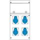 Tablou organizare santier monofazic, IP44, 230VAC, 16A, Scame, 632.4005-012