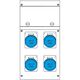 Tablou organizare santier monofazic 8 module IP66, 230VAC, 16A, Scame, 632.4500-012