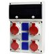 Tablou organizare santier trifazic/monofazic 14 module IP44, 230/415VAC, 16A, Scame, 632.RO0038
