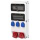 Tablou organizare santier trifazic/monofazic 2x10 module IP54, 230/415VAC, 16A/32A, PCE, 9025575