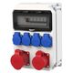 Tablou organizare santier trifazic/monofazic 10 module IP54, 230/415VAC, 16A/32A, PCE, 9134520