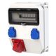 Tablou organizare santier trifazic/monofazic 10 module IP54, 230/415VAC, 16A, PCE, 9135112