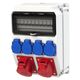 Tablou organizare santier trifazic/monofazic 10 module IP54, 230/415VAC, 16A/32A, PCE, 9135653