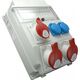Tablou organizare santier trifazic/monofazic 11 module IP54, 230/415VAC, 16A/32A, SEZ, ROS 11/x-11/S