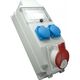 Tablou organizare santier trifazic/monofazic 6 module IP54, 230/415VAC, 16A, SEZ, ROS 5-6/x-12/S