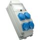 Tablou organizare santier monofazic 6 module IP54, 230VAC, 16A, SEZ, ROS 5-6/x-16/S