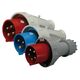 Stecher trifazic ETI, IP67, mobil, 3P+N+E, 32A , 004482029