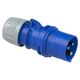 Stecher monofazic PCE, IP44, mobil, 2P+E, 16A , 013-6