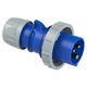 Stecher monofazic PCE, IP67, mobil, 2P+E, 16A , 0132-6