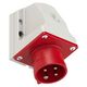 Stecher trifazic PCE, IP44, aplicat, 3P+E, 16A , 514-6