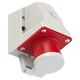 Stecher trifazic PCE, IP44, aplicat, 3P+E, 16A , 514-6d