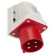 Stecher trifazic PCE, IP44, aplicat, 3P+E, 32A , 524-6