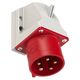 Stecher trifazic PCE, IP44, aplicat, 3P+N+E, 32A , 525-6