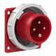 Stecher trifazic PCE, IP67, aplicat, 3P+E, 16A , 6142-6