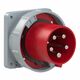 Stecher trifazic PCE, IP67, aplicat, 3P+N+E, 125A , 645-6