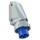 Stecher monofazic PCE, IP67, aplicat, 2P+E, 63A , 77733-6