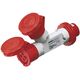 Adaptor priza trifazica-priza trifazica Gewiss, IP67, mobil, 3P+E, 16A , GW64013