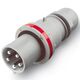 Stecher trifazic Scame, IP44/IP54, mobil, 3P+E, 63A , 213.6336
