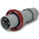 Stecher trifazic Scame, IP66/IP68, mobil, 3P+E, 125A , 218.12536