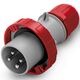 Stecher trifazic Scame, IP66/IP68, mobil, 3P+E, 32A , 218.3236