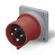 Stecher trifazic Scame, IP44/IP54, incastrat, 3P+N+E, 32A , 243.3297
