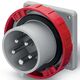 Stecher trifazic Scame, IP66/IP68, incastrat, 3P+N+E, 32A , 248.3297